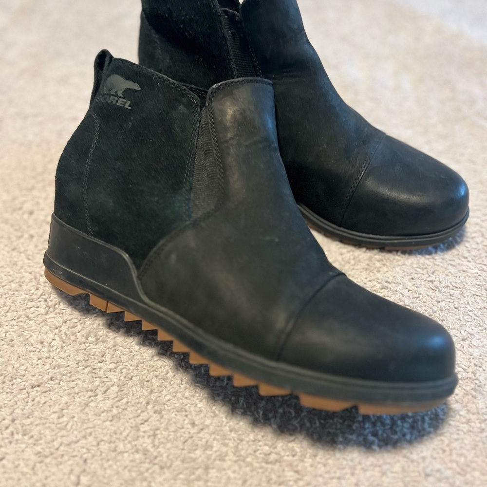 Sorel Black Ankle Boots